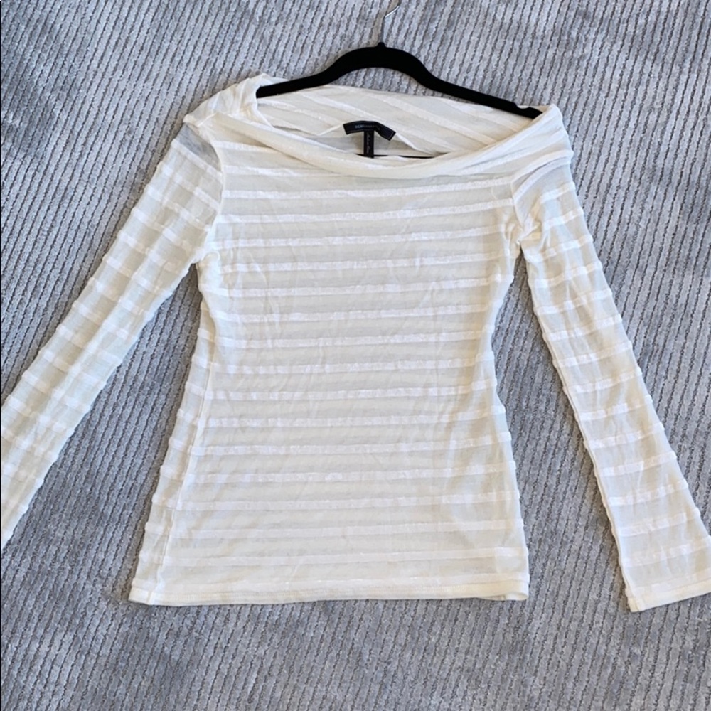 BCBG Maxazria Asymmetrical neckline top